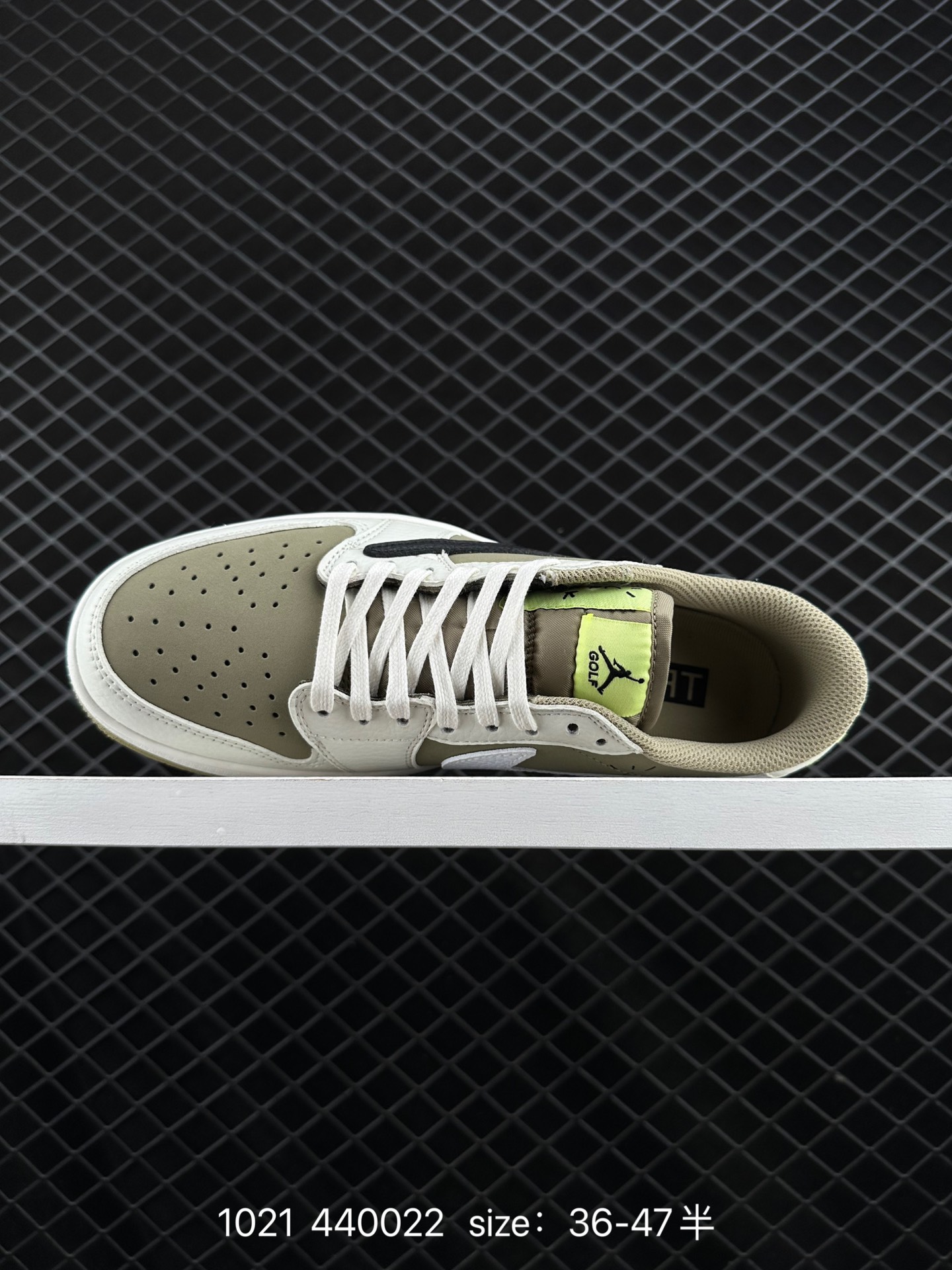 fragment design x Travis Scott x Nike Air Jordan 1 Low OG SP”Black/Green Toe“